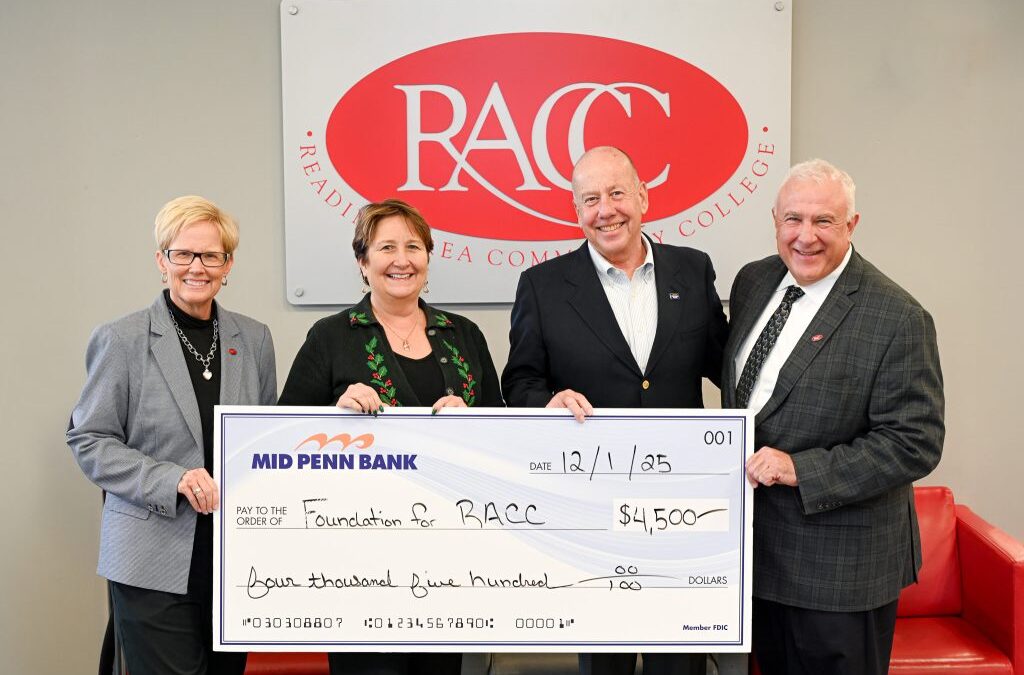 Mid Penn Bank Donates $4,500 to RACC Foundation Under EITC Program